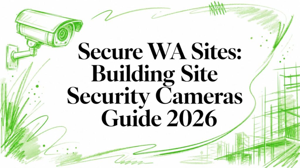 Secure WA Sites: Building Site Security Cameras Guide 2026