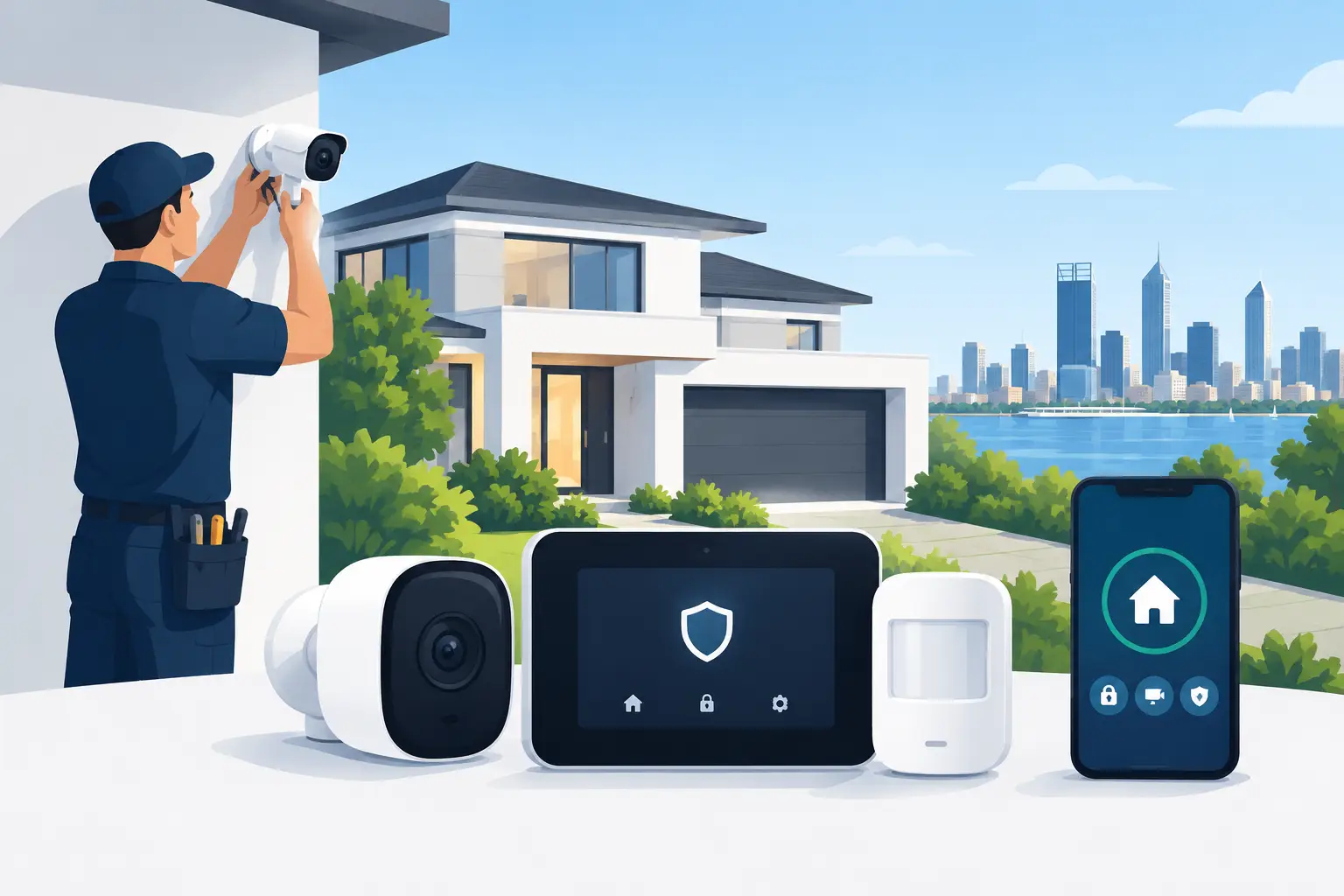 Residential Security System Installation in Perth